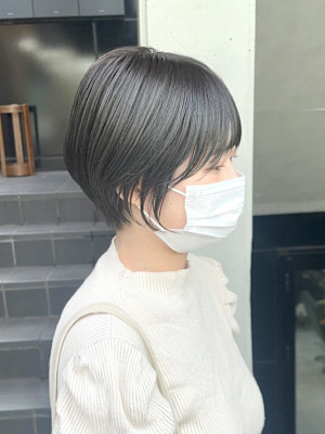 ショートボブ/丸みショート/くびれショート