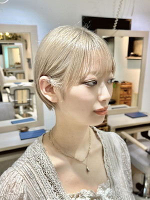 ショートボブ/マッシュショート/耳掛けショート