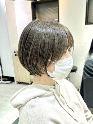 ショートボブ/丸みショート/長めショート