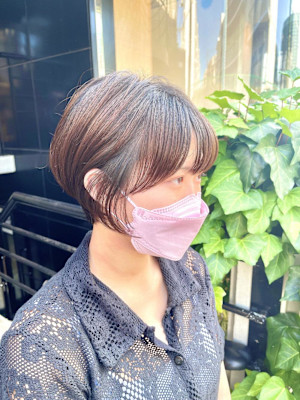 小顔ショート/くびれショート/ひし形ショート