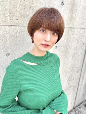 ナチュラルショート/丸みショート