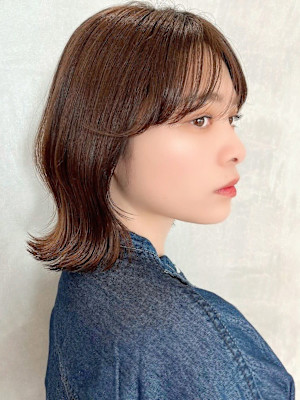 ボブ/レイヤーカット/縮毛矯正/韓国ヘア/顔周り/原宿/前髪