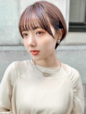 ボブ/レイヤーカット/縮毛矯正/韓国ヘア/顔周り/原宿/前髪