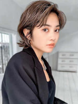 ボブ/レイヤーカット/縮毛矯正/韓国ヘア/顔周り/原宿/前髪