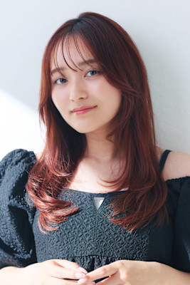 ピンクブラウン/レイヤー/新宿/新宿駅