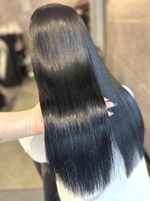 《鈴木茉奈》ブルーブラック/アッシュブラック/艶髪