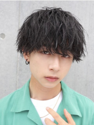 波巻きパーマ　ツイストスパイラルマッシュ