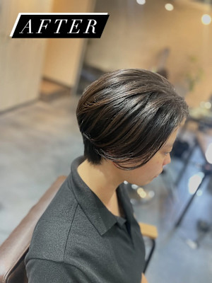 大人女子感のこしつつハンサムショート