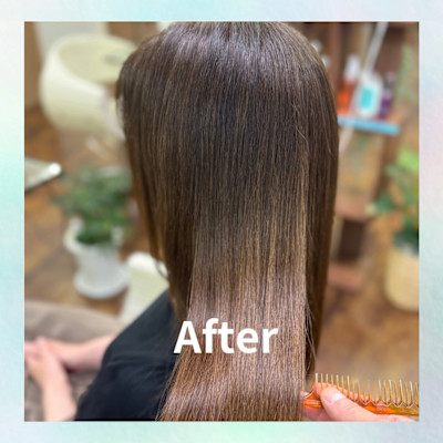 髪質改善×カラー