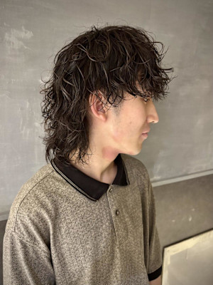 【大村指名】メンズカットラフツイスパウルフパーマ