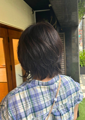 クセ毛を活かしたウルフボブ×ゆるパーマ