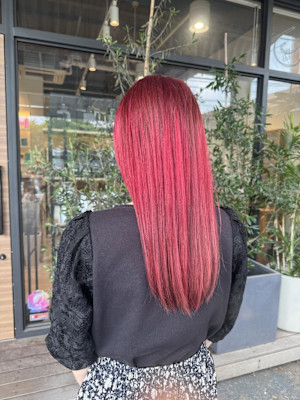 ボルドーカラー/ブリーチカラー