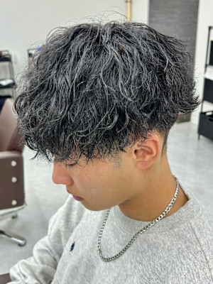 ツイストスパイラルパーマツイストパーマメンズマッシュパーマ