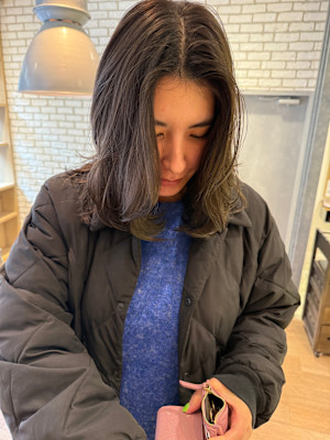 透明感のあるブラウンでやわらかい印象へ【三軒茶屋】