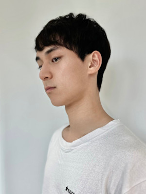 men's/メンズ/ダウンパーマ/黒染め/韓国