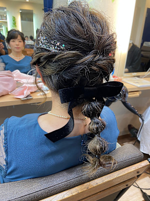 お呼ばれヘア／玉ねぎヘア