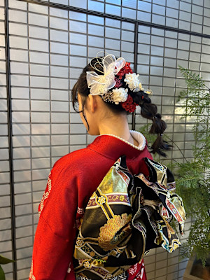 成人式／着付け