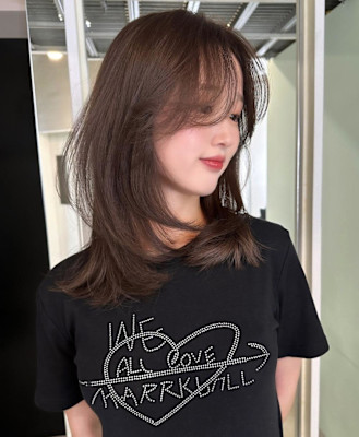 くすみベージュレイヤー