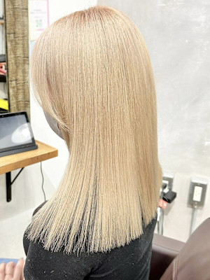 ダブルカラー/ベージュ/ケアブリーチカラー/ホワイトベージュ