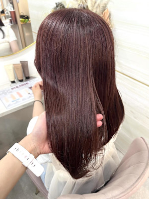 《高橋亜美》ピンクブラウン/ダブルカラー/大宮