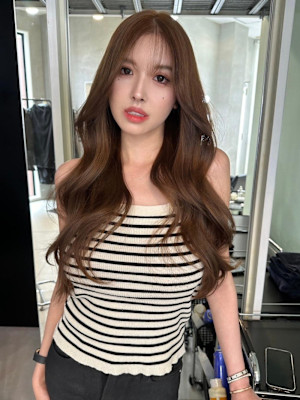 シナモンベージュロング