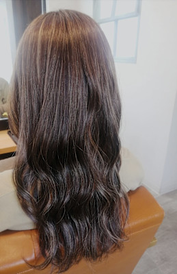 ハイライト×アッシュブラウン