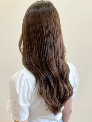 ミルクティーベージュ 髪質改善 艶髪カラー ダメージレス