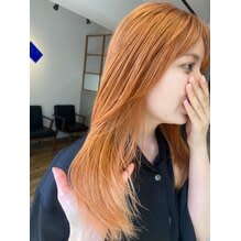 ペールオレンジ◯ 吉永　晶美【髪質改善/イルミナカラー】
