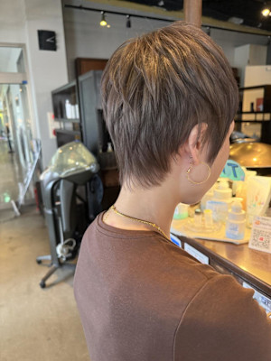 ベリショ/グレージュ/ショート