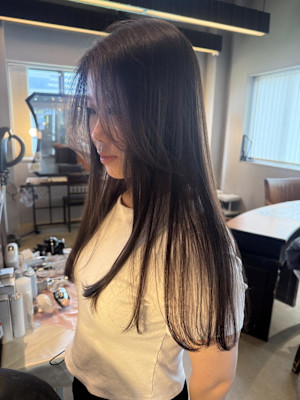 顔周りレイヤー/韓国風/ナチュラルベージュ