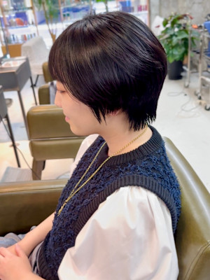 小顔ショートボブ