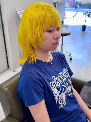 ウルフスタイル×ハイトーンカラー