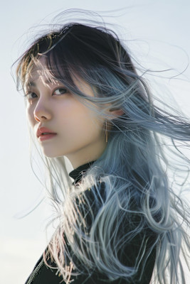 透明感 グラデー ション ツートーンカラー 似合わせカット