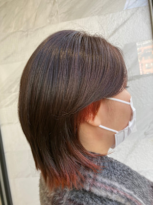 インナーカラー×レッド