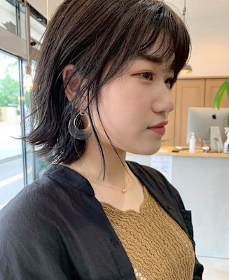 透明感カラー×濃いめアッシュ