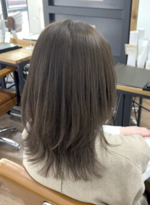 ミディアムレイヤー｜くすみベージュ【盛岡/本宮】
