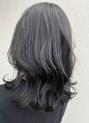 韓国風暗髪ミディ｜レイヤー【盛岡/本宮】