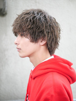 【ミニウルフ】波巻きパーマ