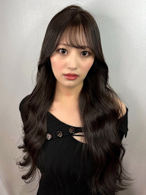 シースルーバンク ヨシンモリ 韓国ヘア 顔周りカット 艶髪