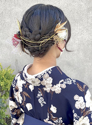 みつあみあみこみタイトアップスタイル