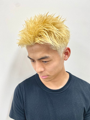 抜きっぱなしスパイキーショート刈り上げスパイキーショート