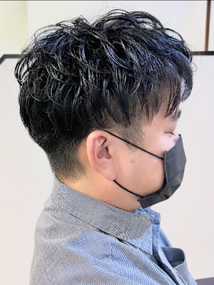 くせ毛さんを天然パーマ風に変身🌟メンズマッシュショート