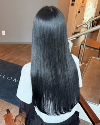 美髪矯正×グレージュカラー