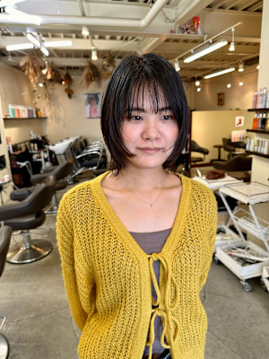 小顔カット/顔周りレイヤー/ボブウルフ