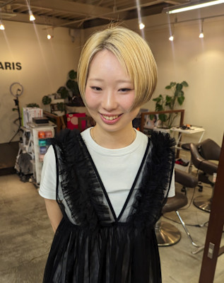 ハンサムショート/ハイトーン/デザインカラー