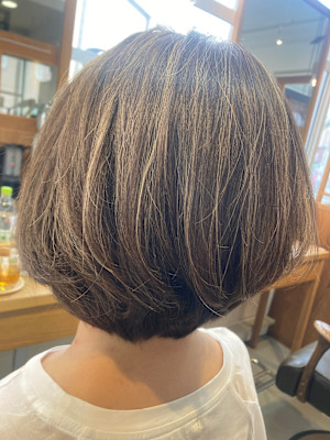 白髪ぼかしハイライト×スタイル