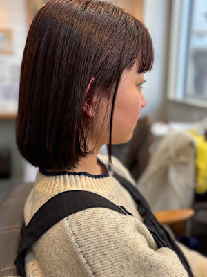 髪質改善ストレート×ボブスタイル
