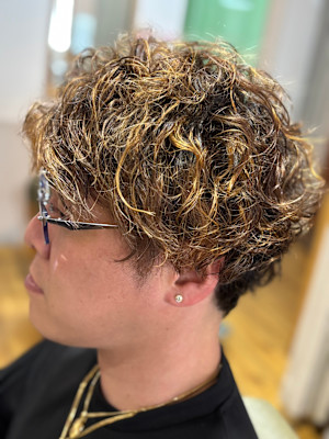 メンズパーマ×スタイル