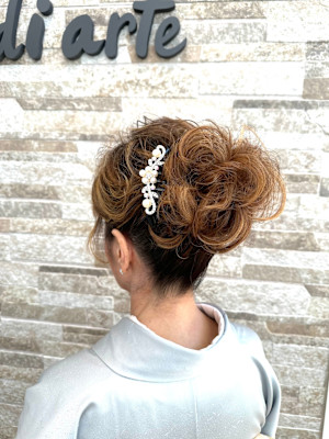 着物ヘア/まとめ髪/アップスタイル