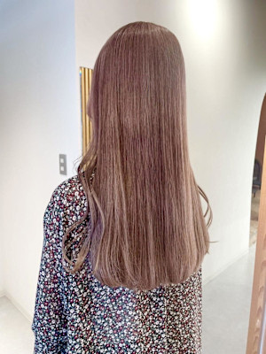 【daichi】ピンクベージュ/ハイトーン/艶カラー